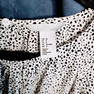 H&M black and white romper